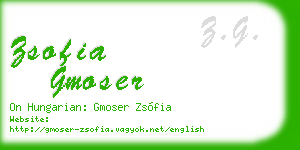 zsofia gmoser business card