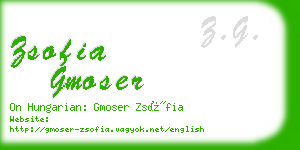 zsofia gmoser business card